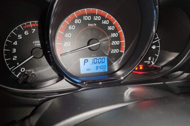 Used Toyota Vios FS 2021 1.5L CVT Fengchi Edition Odometer Close Up