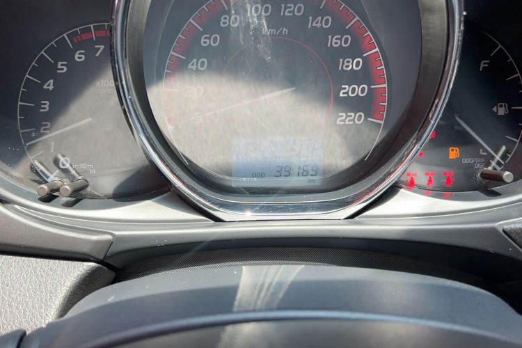 Used Toyota Vios FS 2021 1.5L CVT Fengchi Edition Odometer Close Up