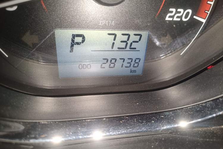 Used Toyota Vios FS 2021 1.5L Manual Fengchi Edition Odometer Close Up