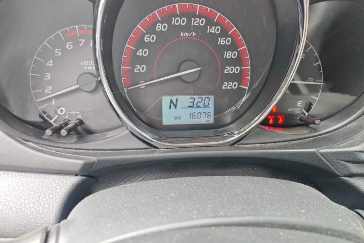 Used Toyota Vios FS 2021 1.5L CVT Fengchi Edition Odometer Close Up