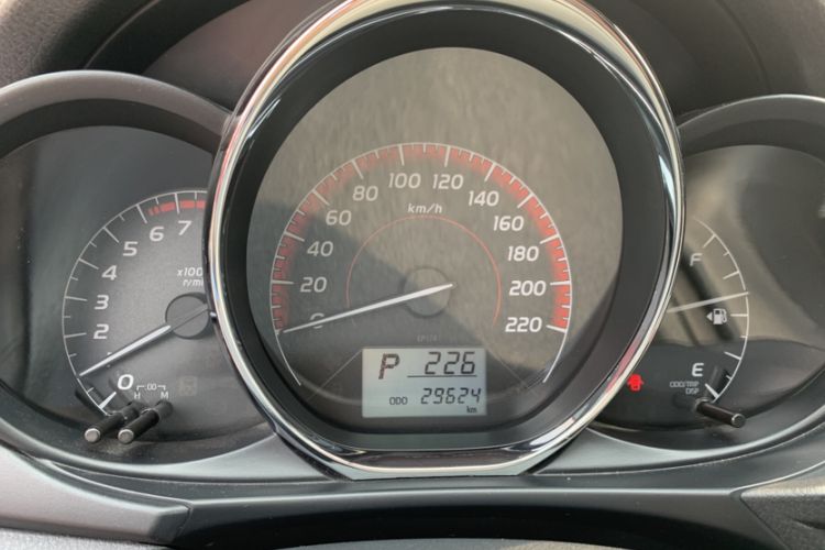 Used Toyota Vios FS 2021 1.5L CVT Fengchi Edition Odometer Close Up