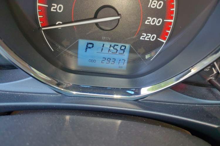 Used Toyota Vios FS 2021 1.5L CVT Fengchi Edition Odometer Close Up