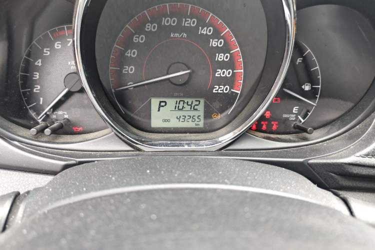 Used Toyota Vios FS 2021 1.5L CVT Fengchi Edition Odometer Close Up