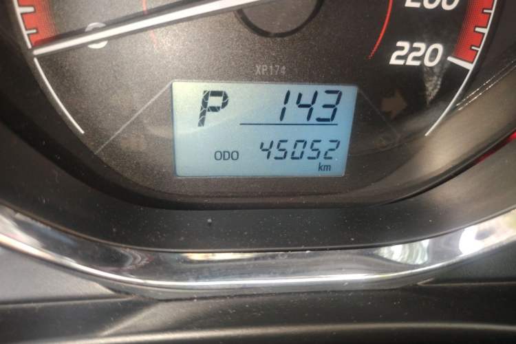 Used Toyota Vios FS 2021 1.5L CVT Fengchi Edition Odometer Close Up