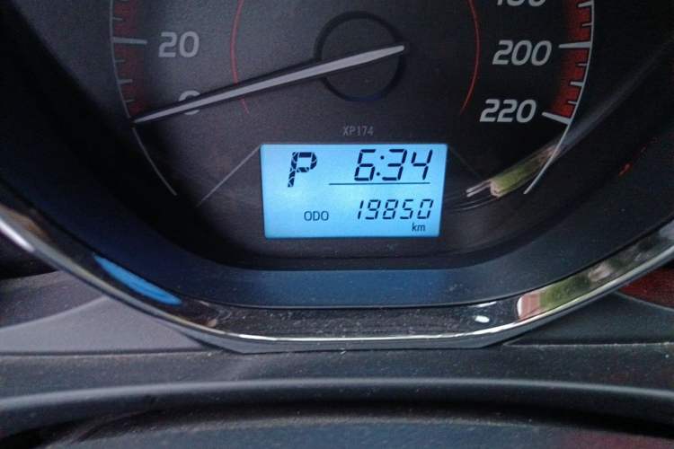 Used Toyota Vios FS 2021 1.5L CVT Fengchi Edition Odometer Close Up