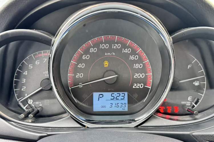 Used Toyota Vios FS 2021 1.5L CVT Fengchi Edition Odometer Close Up