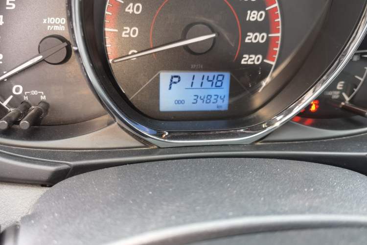 Used Toyota Vios FS 2021 1.5L CVT Fengchi Edition Odometer Close Up