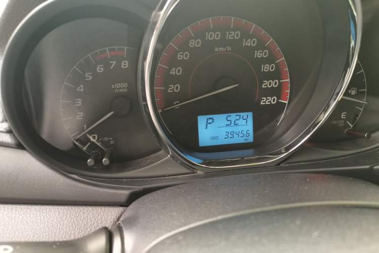 Used Toyota Vios FS 2021 1.5L CVT Fengchi Edition Odometer Close Up