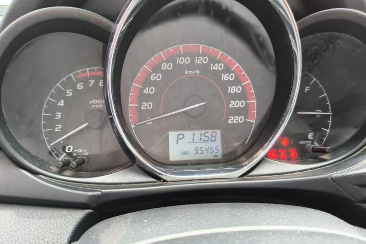 Used Toyota Vios FS 2021 1.5L CVT Fengchi Edition Odometer Close Up
