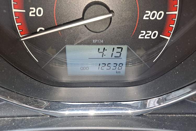 Used Toyota Vios FS 2021 1.5L Manual Fengchi Edition Odometer Close Up