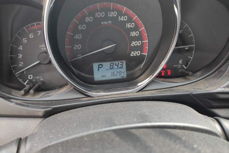 Used Toyota Vios FS 2021 1.5L CVT Fengchi Edition Odometer Close Up