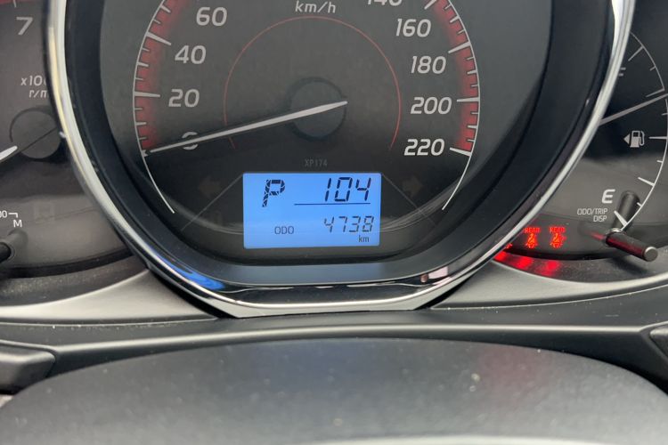 Used Toyota Vios FS 2021 1.5L CVT Fengchi Edition Odometer Close Up