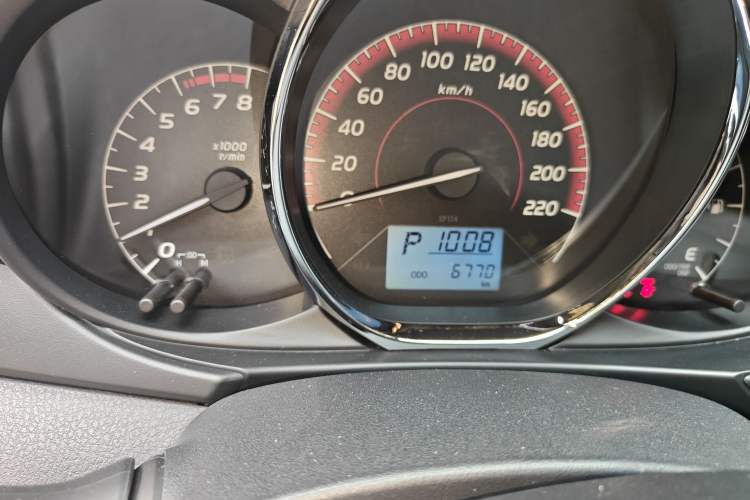 Used Toyota Vios FS 2021 1.5L CVT Fengchi Edition Odometer Close Up