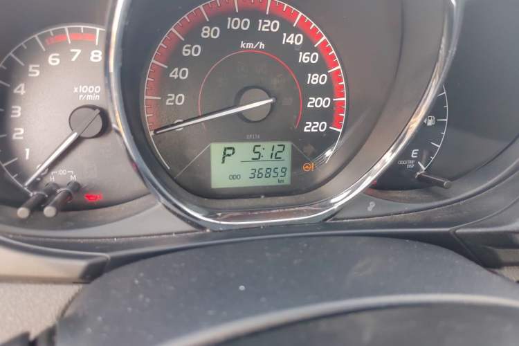 Used Toyota Vios FS 2021 1.5L CVT Fengchi Edition Odometer Close Up