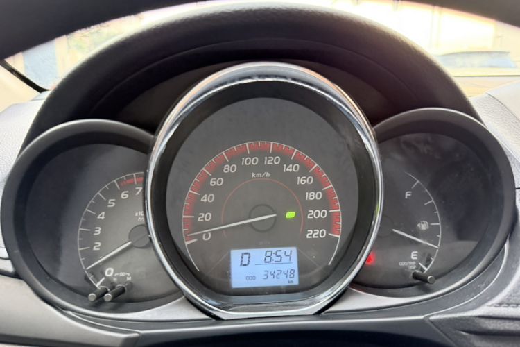 Used Toyota Vios FS 2021 1.5L CVT Fengchi Edition Odometer Close Up