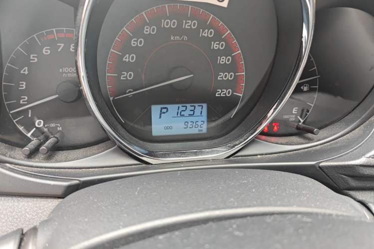 Used Toyota Vios FS 2021 1.5L CVT Fengchi Edition Odometer Close Up
