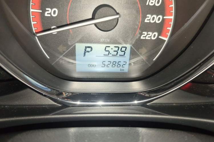 Used Toyota Vios FS 2021 1.5L CVT Fengchi Edition Odometer Close Up