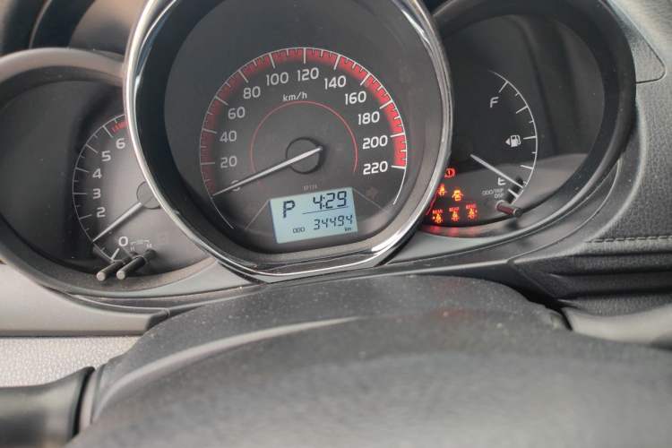 Used Toyota Vios FS 2021 1.5L CVT Fengchi Edition Odometer Close Up
