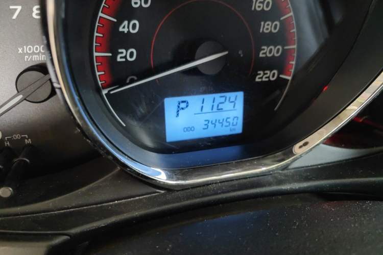 Used Toyota Vios FS 2021 1.5L CVT Fengchi Edition Odometer Close Up