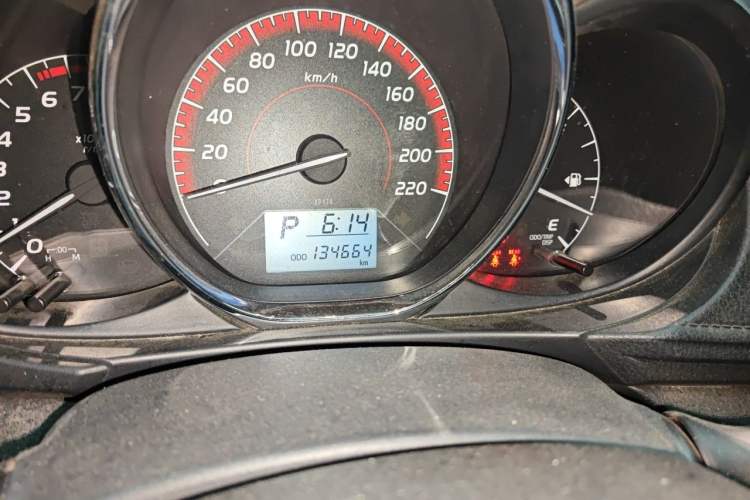 Used Toyota Vios FS 2021 1.5L CVT Fengchi Edition Odometer Close Up