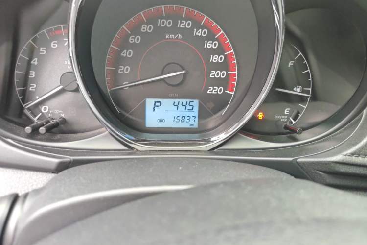 Used Toyota Vios FS 2021 1.5L CVT Fengchi Edition Odometer Close Up