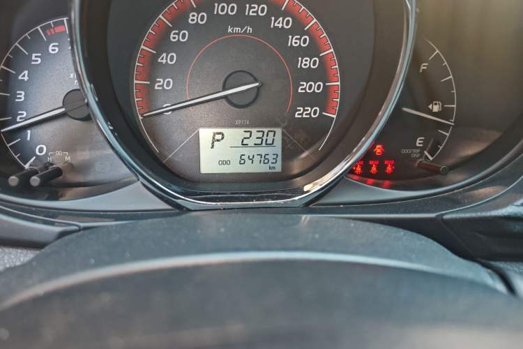 Used Toyota Vios FS 2021 1.5L CVT Fengchi Edition Odometer Close Up