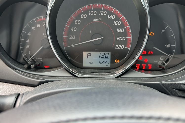 Used Toyota Vios FS 2021 1.5L CVT Fengchi Edition Odometer Close Up