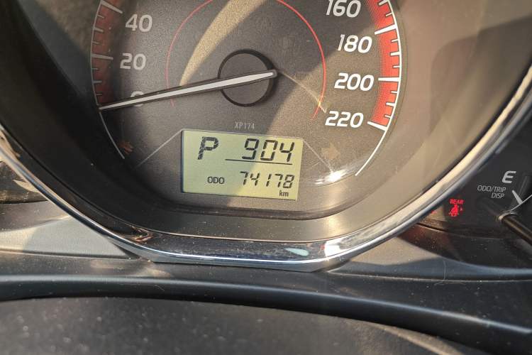 Used Toyota Vios FS 2021 1.5L CVT Fengchi Edition Odometer Close Up