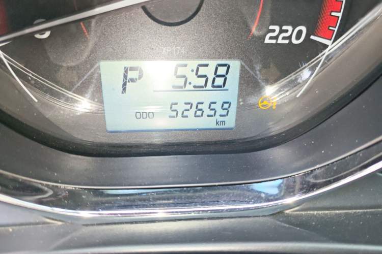 Used Toyota Vios FS 2022 1.5L CVT FENGCHI CARE Edition Odometer Close Up
