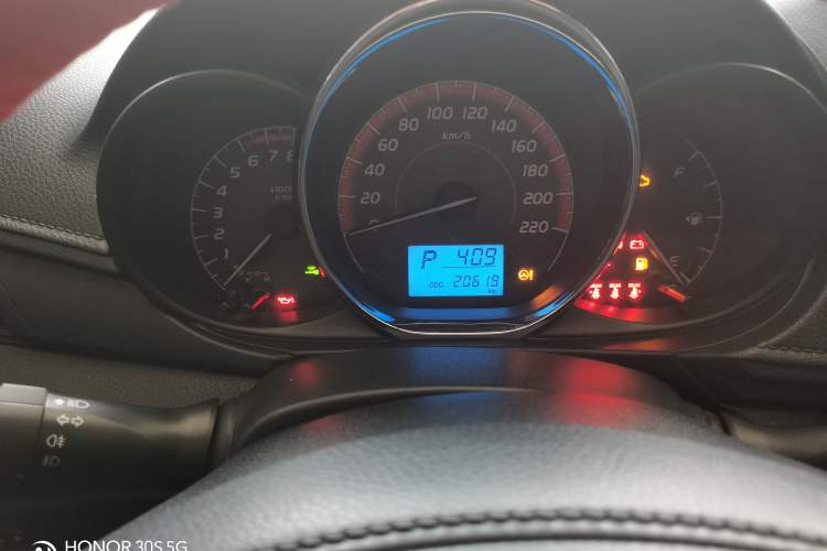 Used Toyota Vios FS 2022 1.5L 20th Anniversary Edition Odometer Close Up