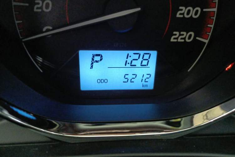 Used Toyota Vios FS 2022 1.5L 20th Anniversary Edition Odometer Close Up