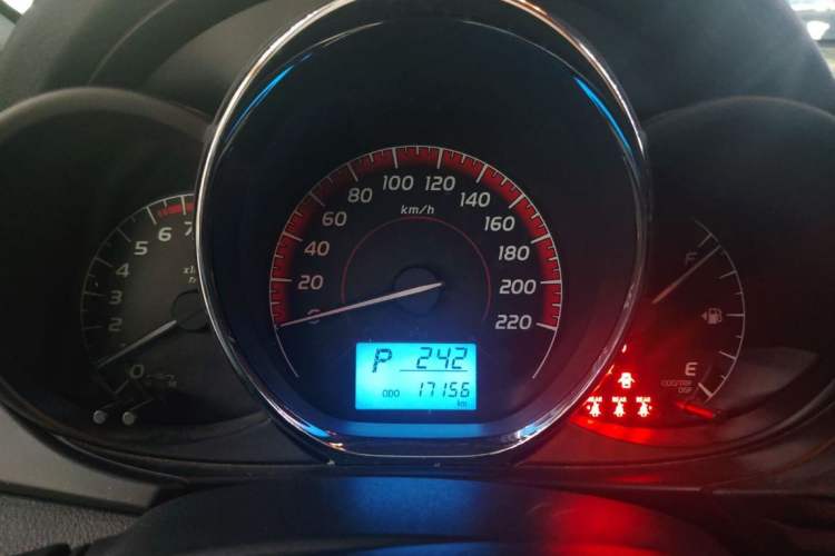 Used Toyota Vios FS 2022 1.5L CVT FENGCHI CARE Edition Odometer Close Up