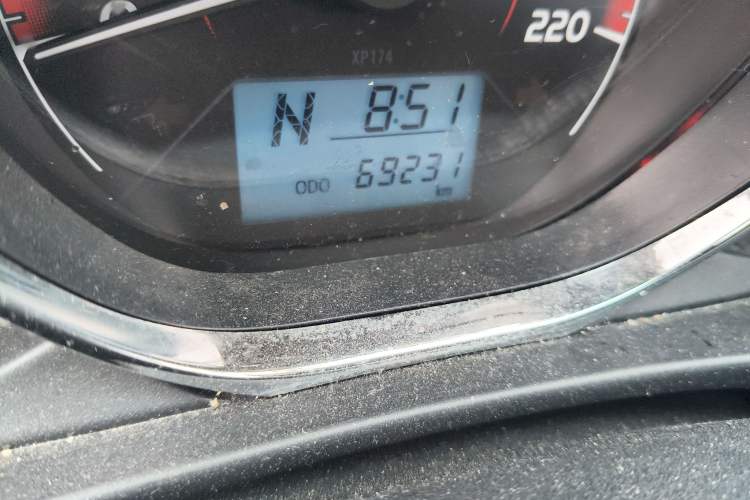 Used Toyota Vios FS 2022 1.5L CVT FENGCHI CARE Edition Odometer Close Up