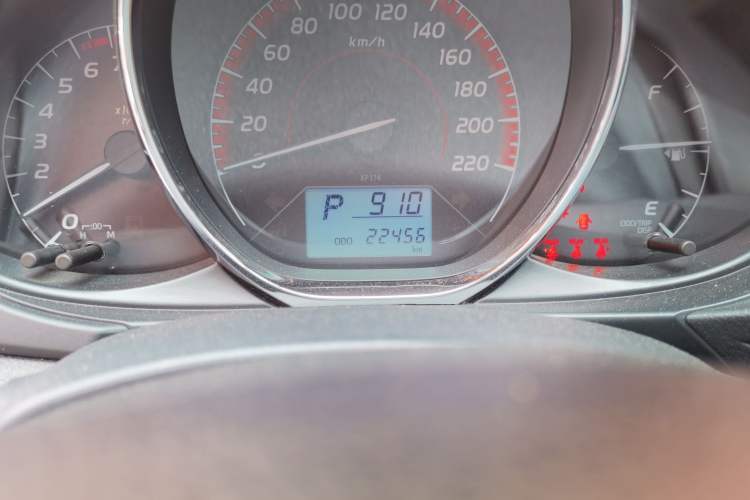 Used Toyota Vios FS 2022 1.5L 20th Anniversary Edition Odometer Close Up