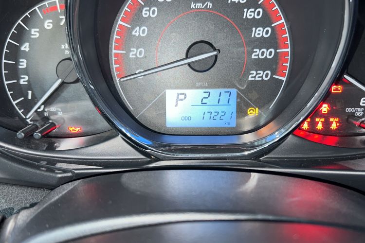 Used Toyota Vios FS 2022 1.5L 20th Anniversary Edition Odometer Close Up