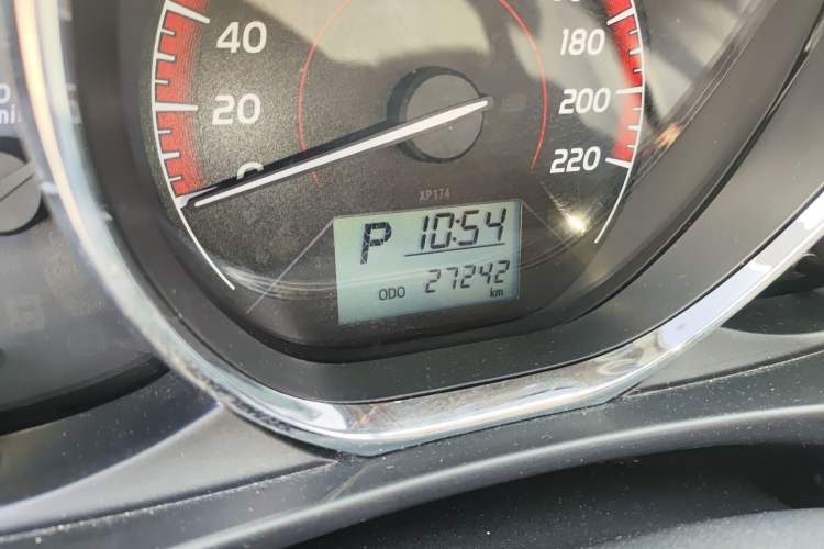 Used Toyota Vios FS 2022 1.5L 20th Anniversary Edition Odometer Close Up