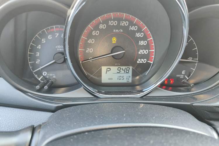 Used Toyota Vios FS 2022 1.5L CVT FENGCHI CARE Edition Odometer Close Up