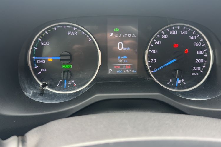 Used Toyota Wildlander 2020 Dual-Engine 2.5L E-CVT Two-Wheel Drive Luxury Edition Odometer Close Up