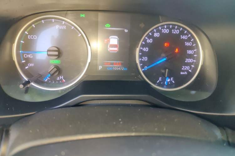 Used Toyota Wildlander 2020 Dual-Motor 2.5L E-CVT Four-Wheel Drive Luxury Edition Odometer Close Up
