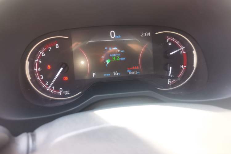 Used Toyota Wildlander 2020 2.0L CVT Four-Wheel Drive Premium Edition Odometer Close Up