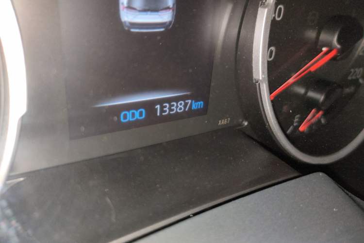 Used Toyota Wildlander 2020 2.0L CVT Two-Wheel Drive Luxury Edition Odometer Close Up