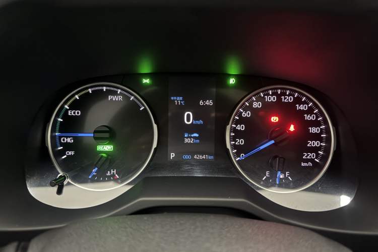 Used Toyota Wildlander 2020 Dual-Engine 2.5L E-CVT Two-Wheel Drive Prestige Edition Odometer Close Up