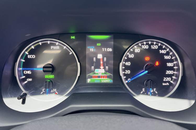 Used Toyota Wildlander 2020 Dual-Engine 2.5L E-CVT Two-Wheel Drive Prestige Edition Odometer Close Up