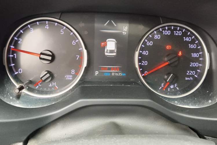Used Toyota Wildlander 2020 2.0L CVT Two-Wheel Drive Luxury Edition Odometer Close Up