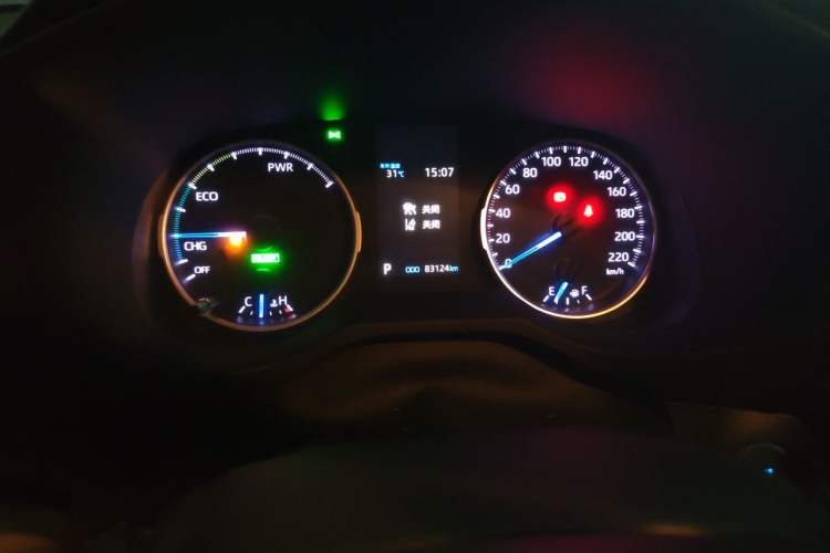 Used Toyota Wildlander 2020 Dual-Motor 2.5L E-CVT Four-Wheel Drive Luxury Edition Odometer Close Up