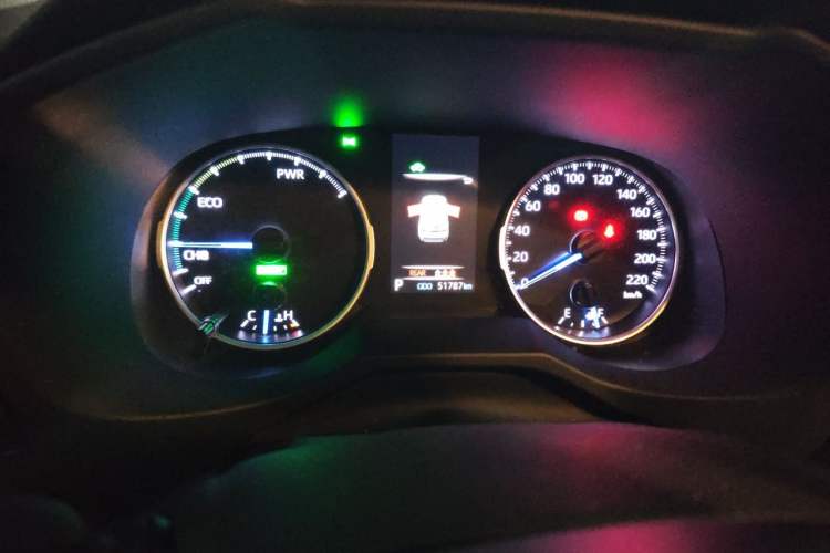 Used Toyota Wildlander 2020 Dual-Engine 2.5L E-CVT Two-Wheel Drive Prestige Edition Odometer Close Up