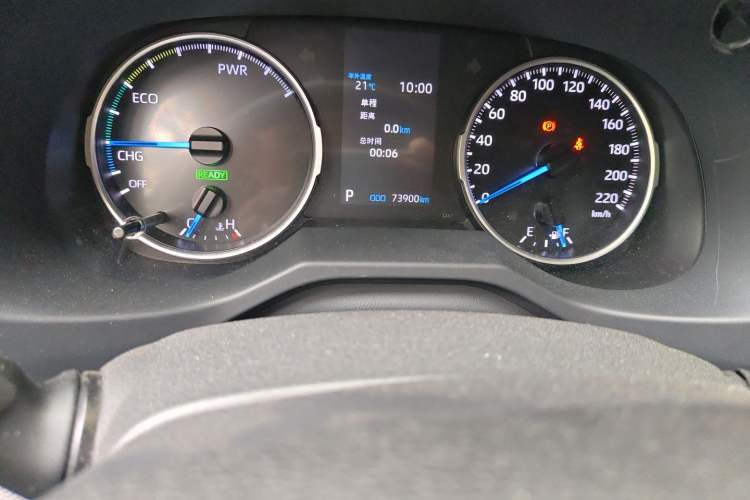Used Toyota Wildlander 2020 Dual-Motor 2.5L E-CVT Four-Wheel Drive Luxury Edition Odometer Close Up
