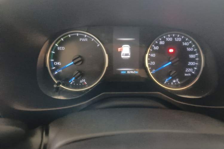 Used Toyota Wildlander 2020 Dual-Engine 2.5L E-CVT Two-Wheel Drive Prestige Edition Odometer Close Up