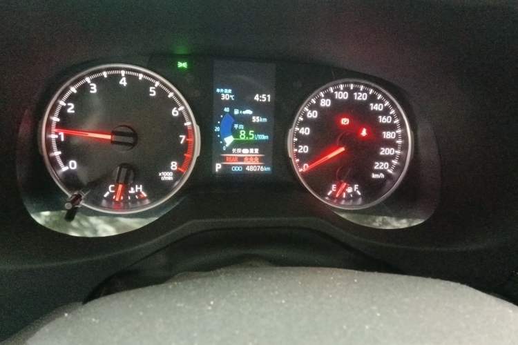 Used Toyota Wildlander 2020 2.0L CVT Two-Wheel Drive Luxury Edition Odometer Close Up