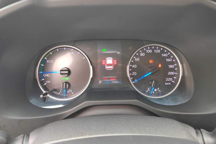 Used Toyota Wildlander 2020 Dual-Engine 2.5L E-CVT Two-Wheel Drive Prestige Edition Odometer Close Up